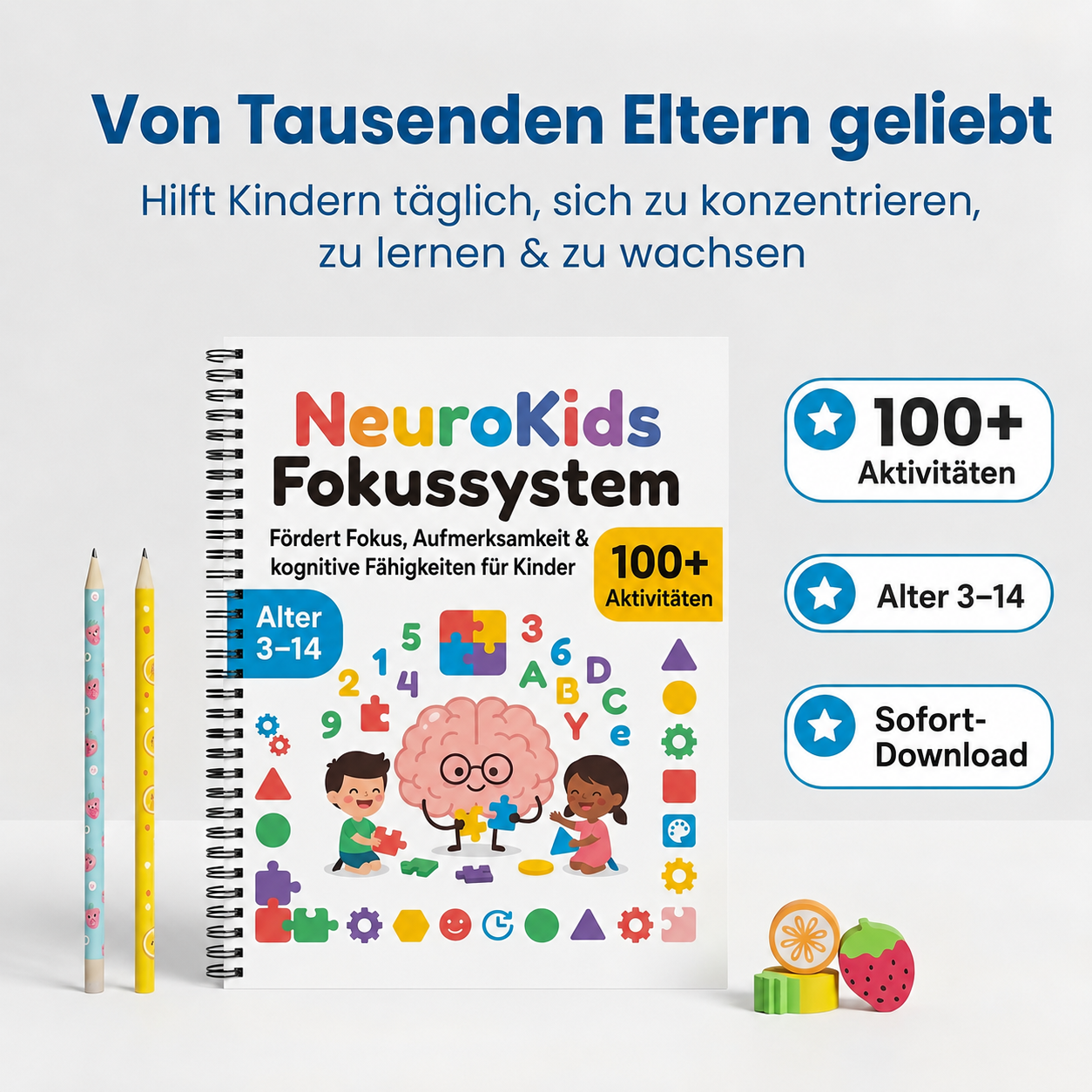 NeuroKids™ +100 attività per potenziare l'attenzione, la concentrazione e l'apprendimento