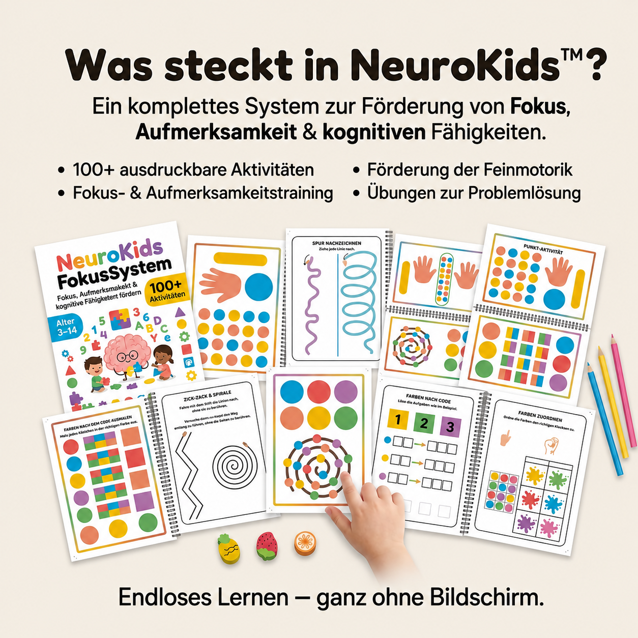 NeuroKids™ +100 attività per potenziare l'attenzione, la concentrazione e l'apprendimento