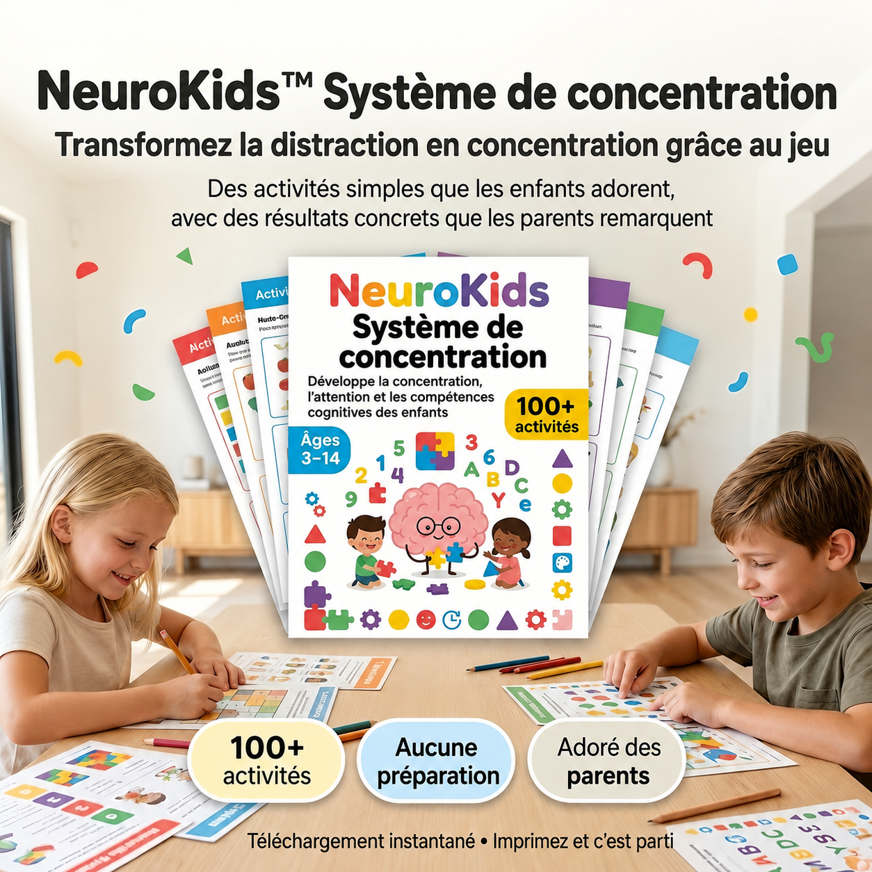 NeuroKids™ +100 Aktivitäten zur Förderung von Aufmerksamkeit, Konzentration und Lernfähigkeit