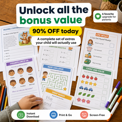 NeuroKids™ Mega Bundle- Sistema Completo de Aprendizaje: Matemáticas + Lectura + Independencia
