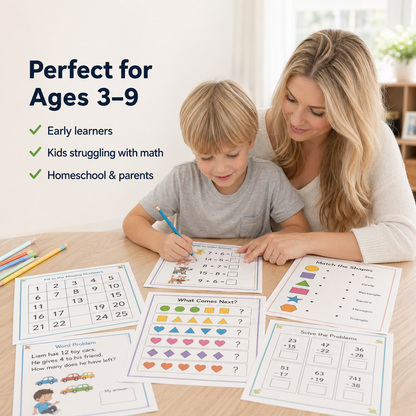 NeuroKids Math System™ Más de 350 actividades para ayudar a su hijo a dejar de tener dificultades con las matemáticas