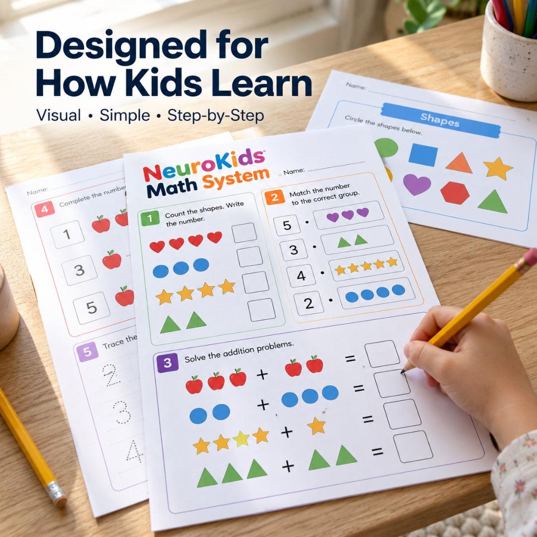 NeuroKids Math System™ : Plus de 350 activités pour aider votre enfant à surmonter les difficultés en mathématiques