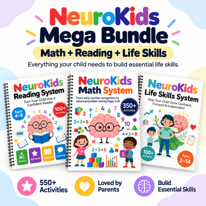 NeuroKids Math System™ : Plus de 350 activités pour aider votre enfant à surmonter les difficultés en mathématiques