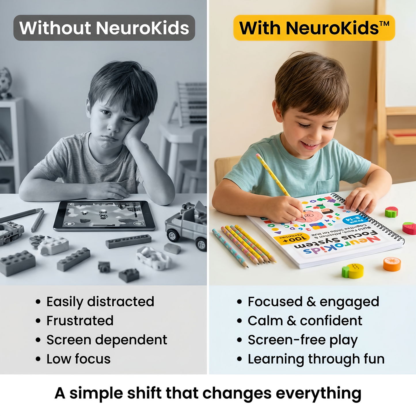 NeuroKids Math System™ Más de 350 actividades para ayudar a su hijo a dejar de tener dificultades con las matemáticas