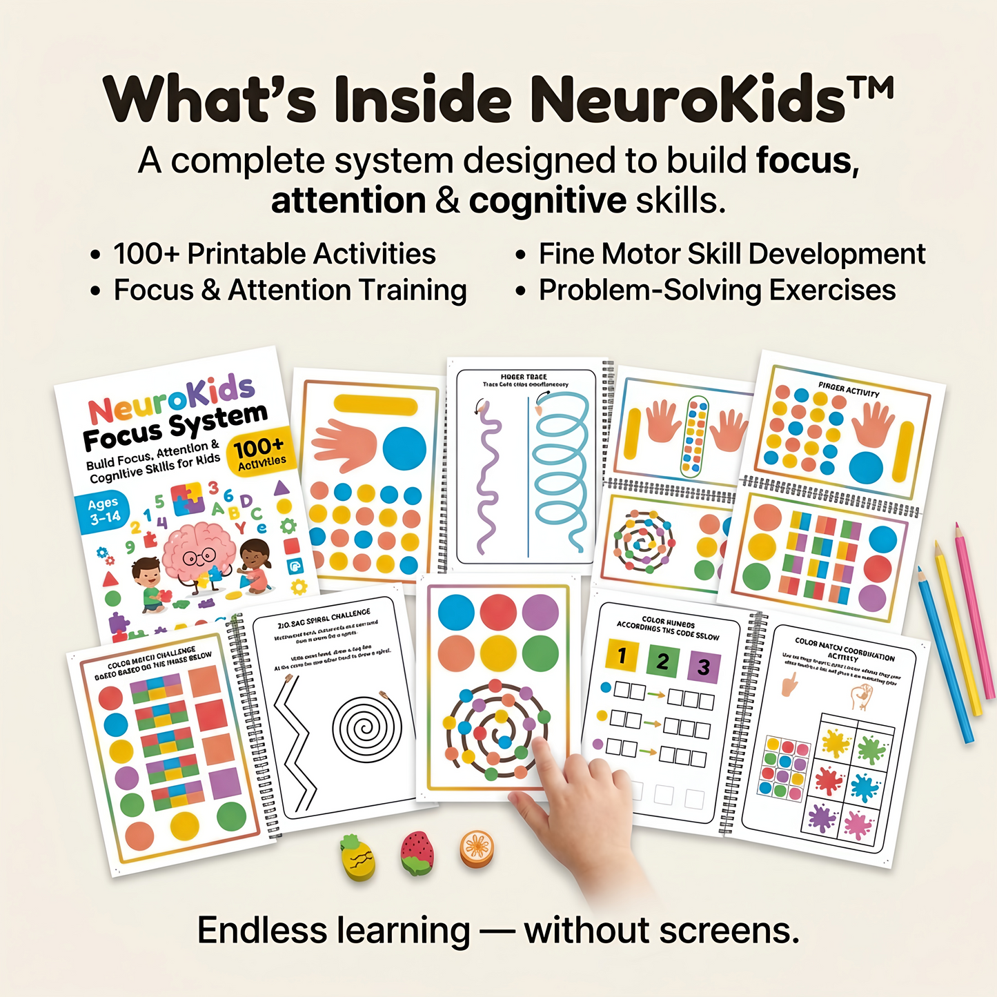 NeuroKids™ +100 actividades para estimular la atención, la concentración y el aprendizaje